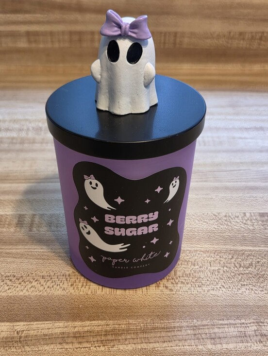 Other - Berry Sugar NWT One Wick Candle W/Ghost Topped Lid